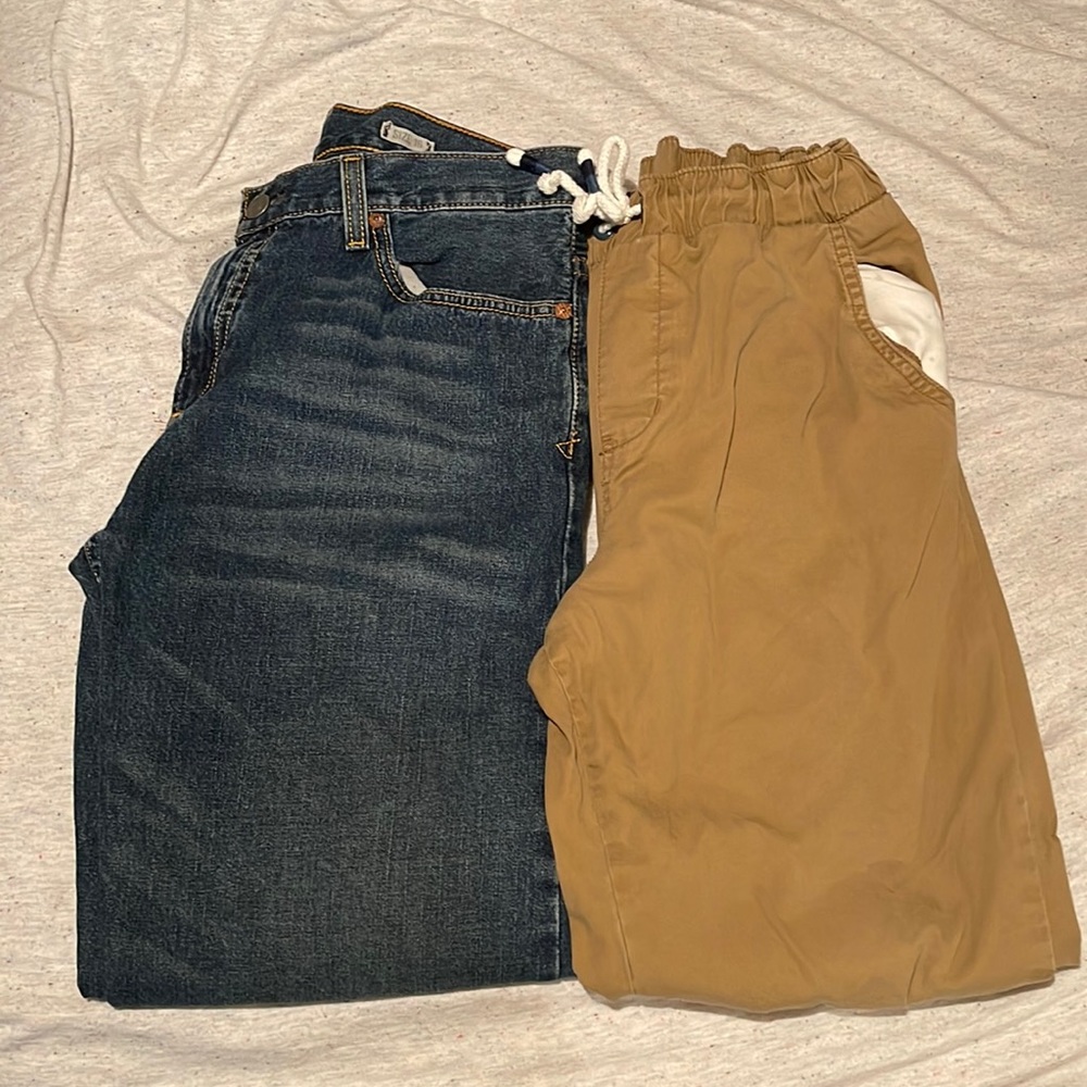 Two pairs of boys pants size 16